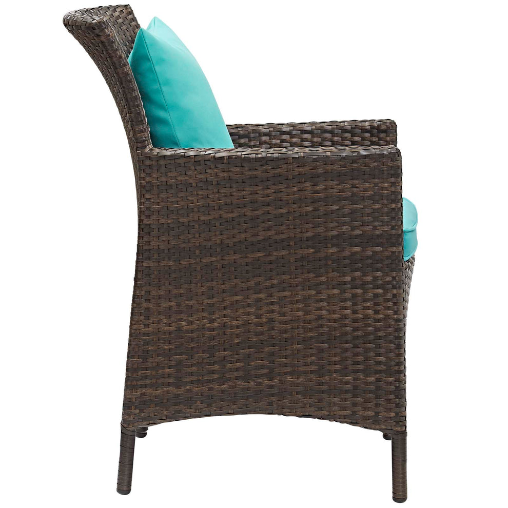 Modway Conduit 5 Piece Outdoor Patio Wicker Rattan Set - EEI-3892 | Outdoor Dining Sets | Modishstore - 59