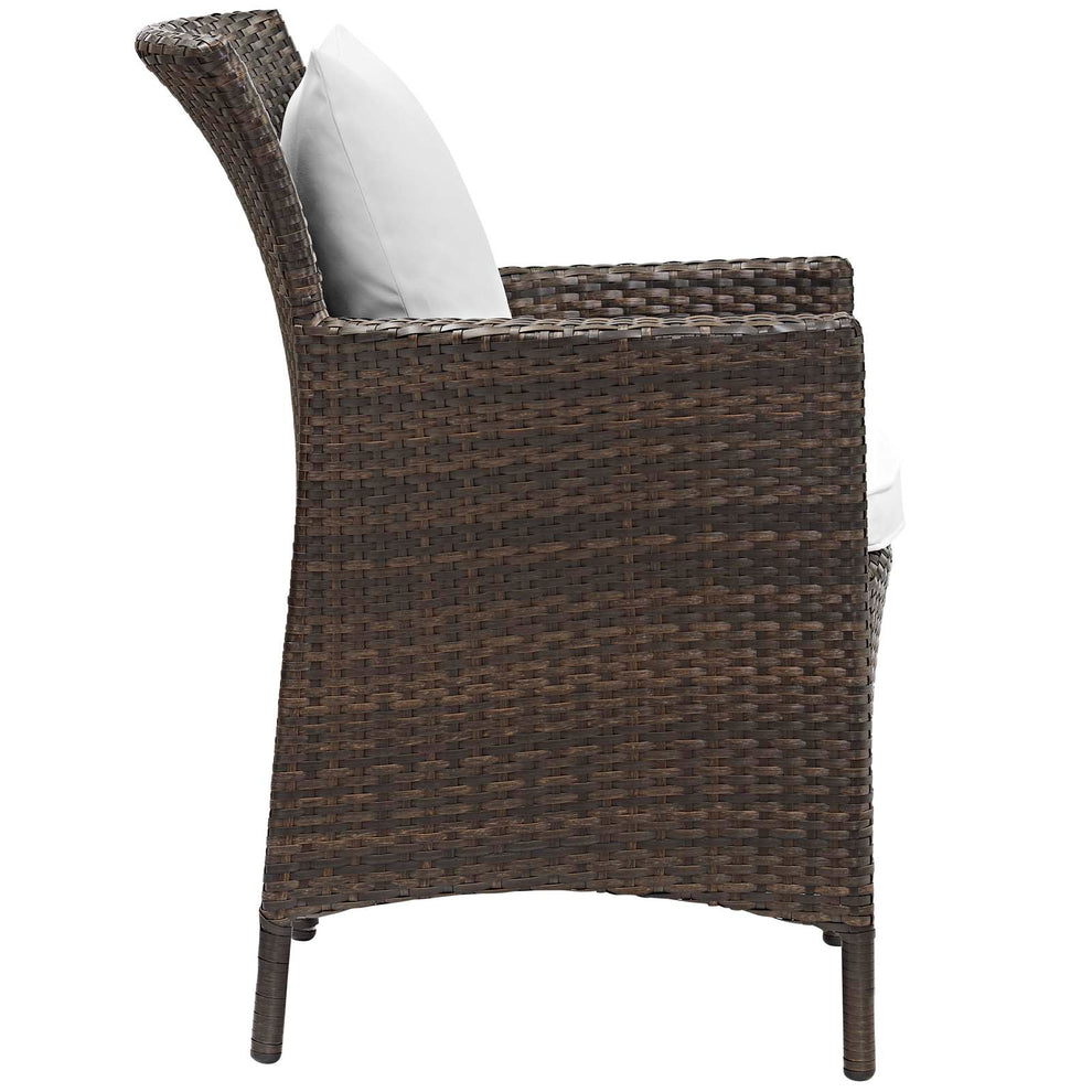 Modway Conduit 5 Piece Outdoor Patio Wicker Rattan Set - EEI-3893 | Outdoor Sofas, Loveseats & Sectionals | Modishstore - 52