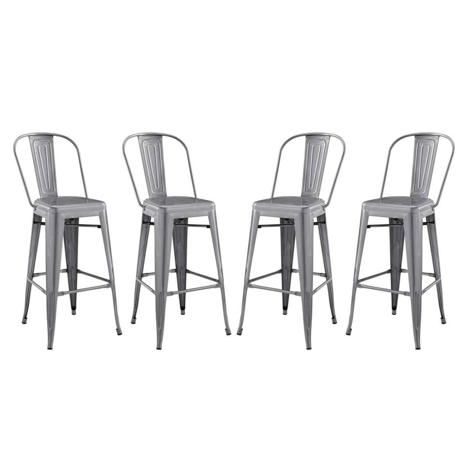 Modway Promenade Bar Side Stool Set of 4 - EEI-3895 | Modishstore - 2