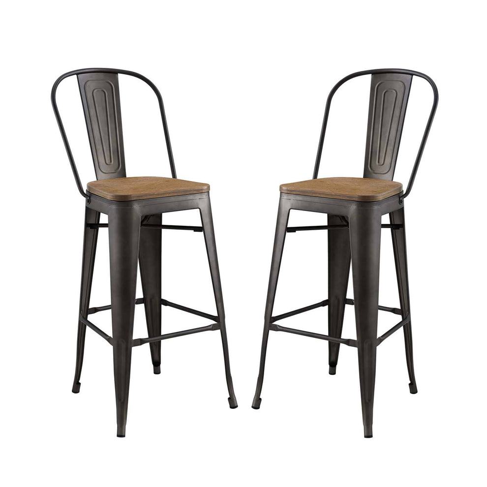 Modway Promenade Bar Stool Set of 2 - EEI-3896 | Bar Stools | Modishstore - 3