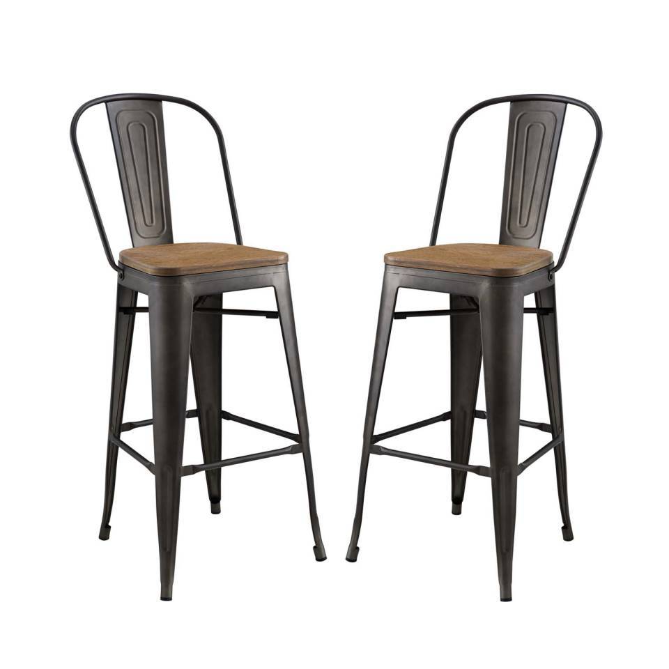 Modway Promenade Bar Stool Set of 2 - EEI-3896 | Bar Stools | Modishstore - 7