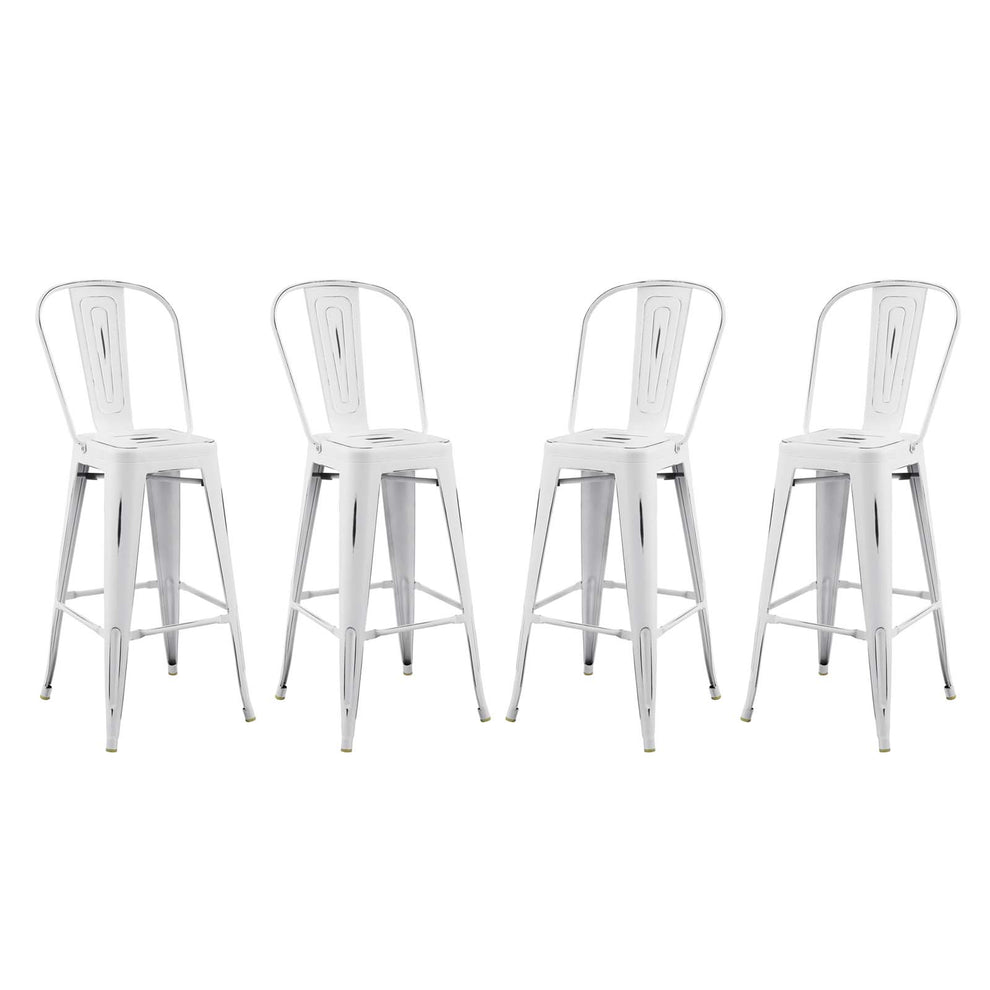 Promenade Bar Side Stool Metal Set of 4 By Modway - EEI-3898 | Bar Stools | Modishstore - 2
