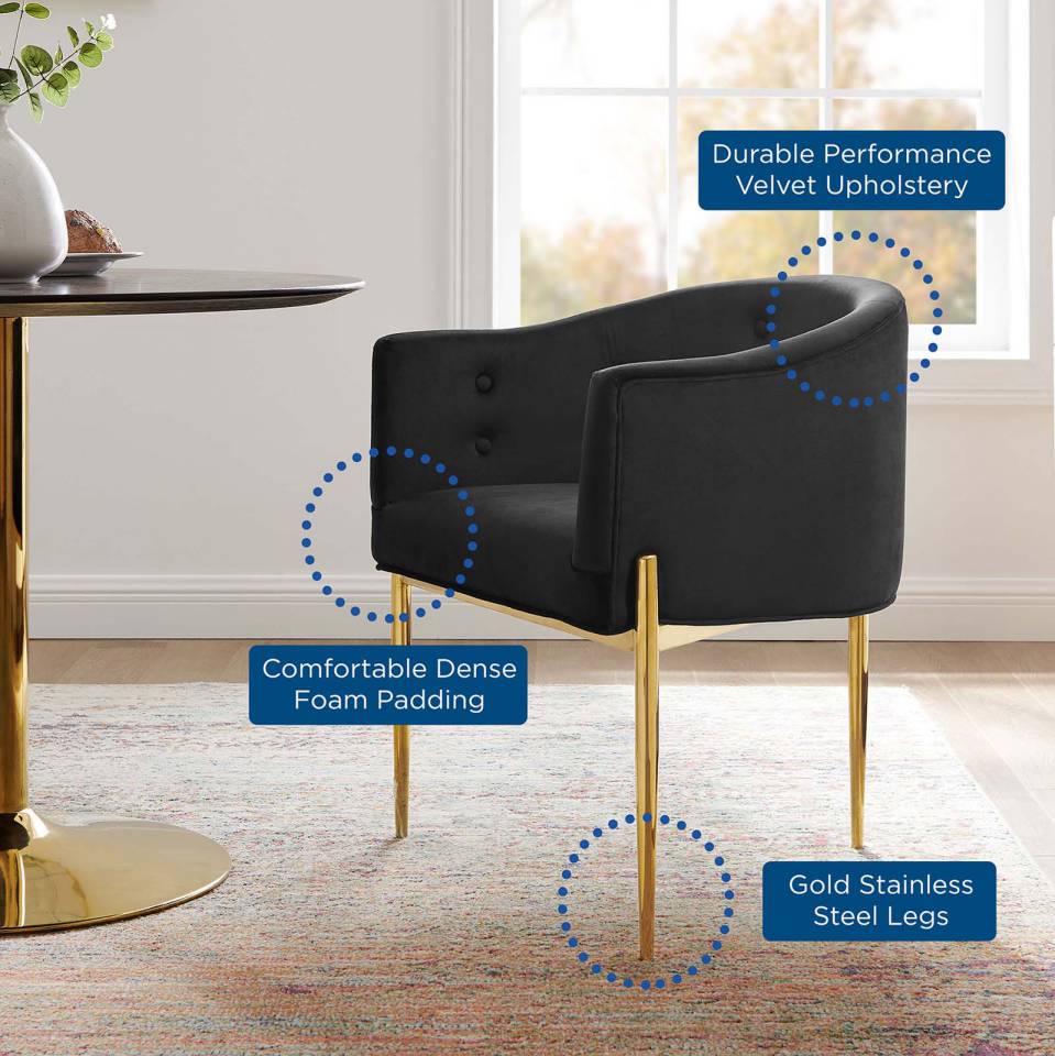 Modway Savour Tufted Performance Velvet Accent Chair - EEI-3903 | Accent Chairs | Modishstore - 3