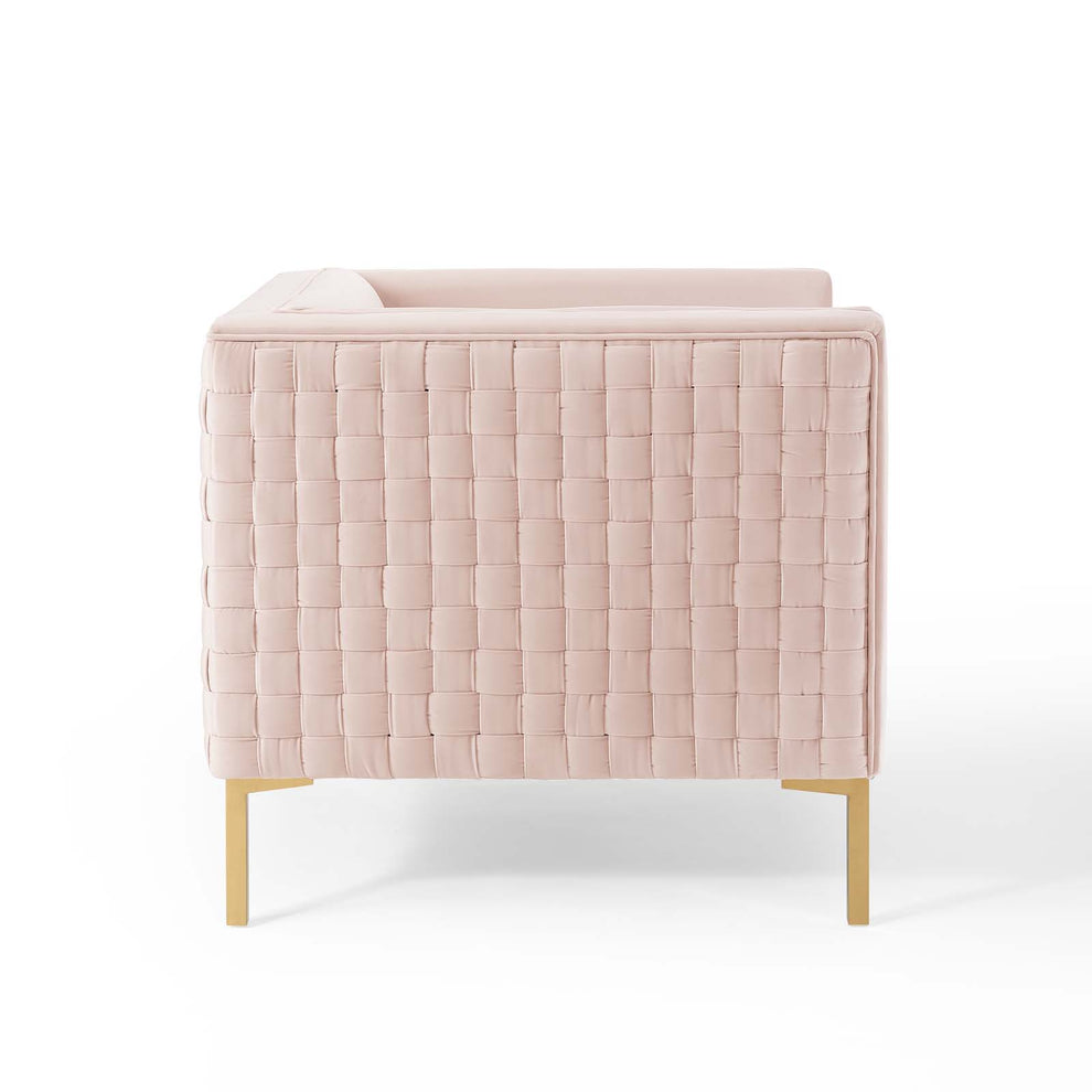 Resonate Performance Velvet Armchair By Modway - EEI-3916 | Armchairs | Modishstore - 12