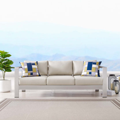 Modway Shore Outdoor Patio Aluminum Sofa | Outdoor Sofas, Loveseats & Sectionals | Modishstore