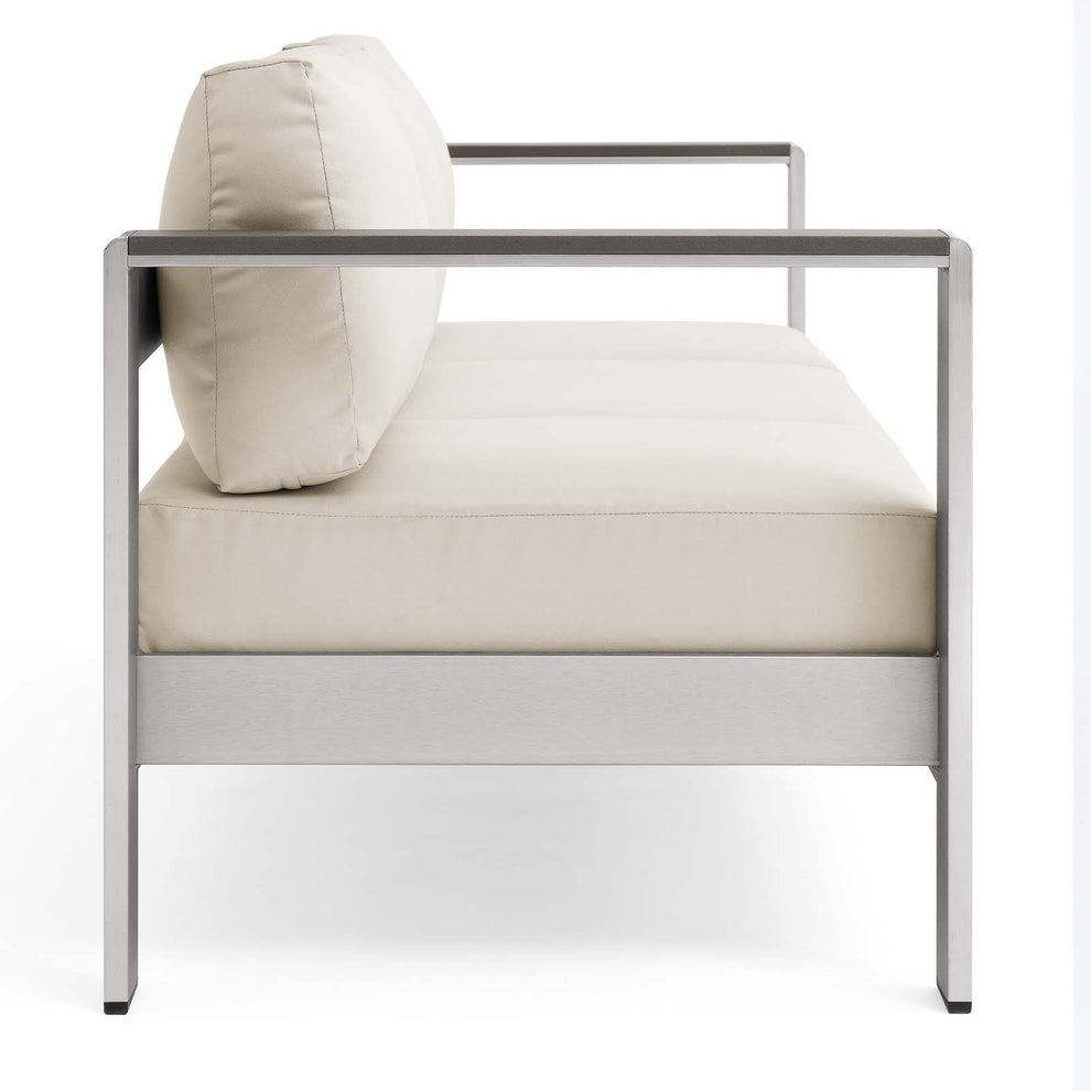 Modway Shore Outdoor Patio Aluminum Sofa - EEI-3917 | Outdoor Sofas, Loveseats & Sectionals | Modishstore - 5