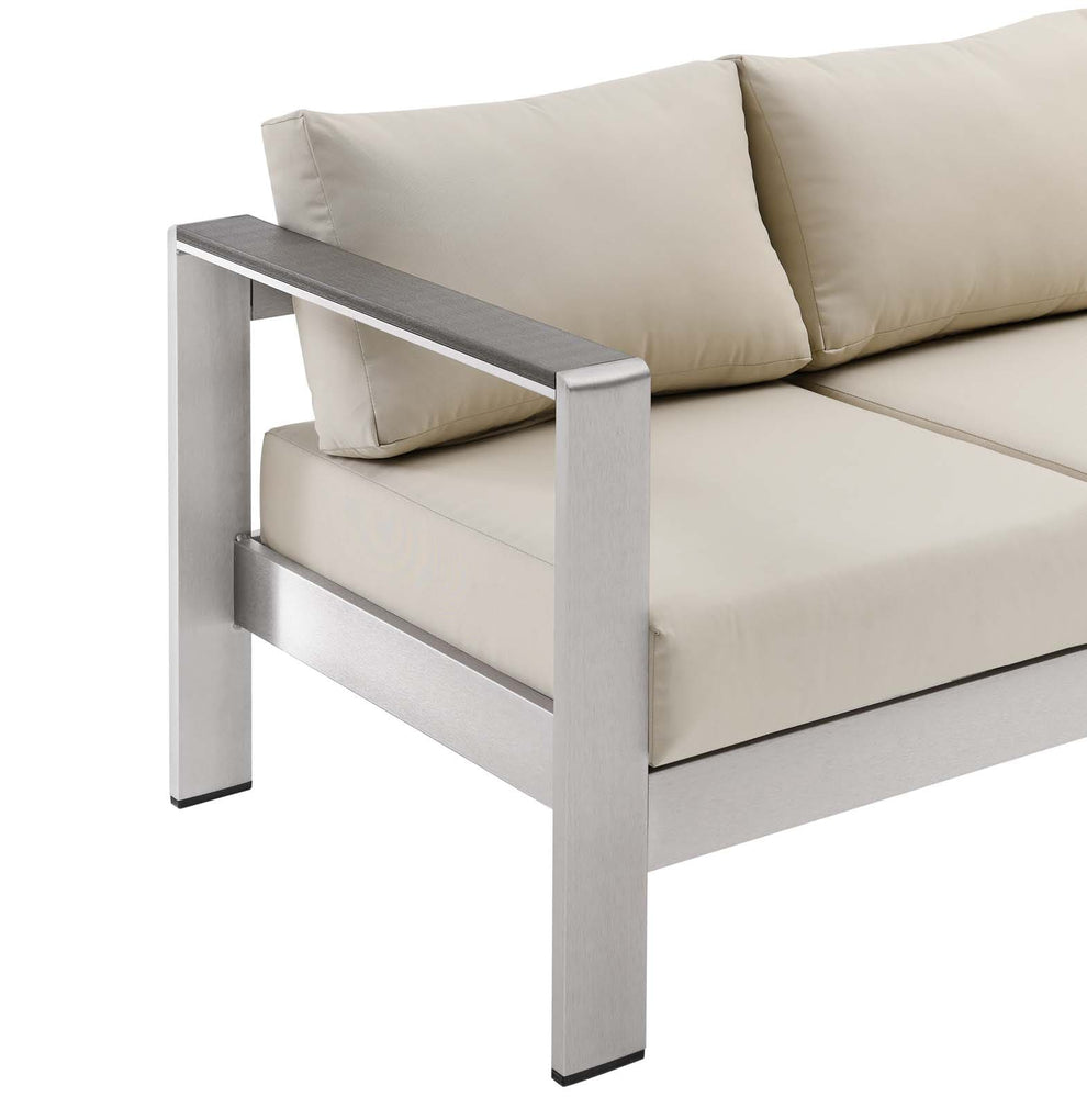 Modway Shore Outdoor Patio Aluminum Sofa - EEI-3917 | Outdoor Sofas, Loveseats & Sectionals | Modishstore - 8