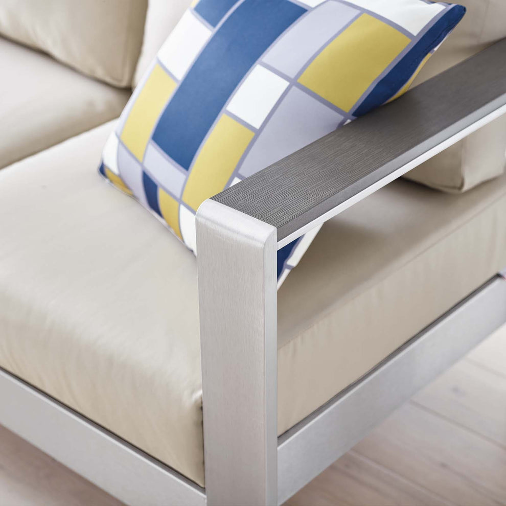 Modway Shore Outdoor Patio Aluminum Sofa - EEI-3917 | Outdoor Sofas, Loveseats & Sectionals | Modishstore - 9