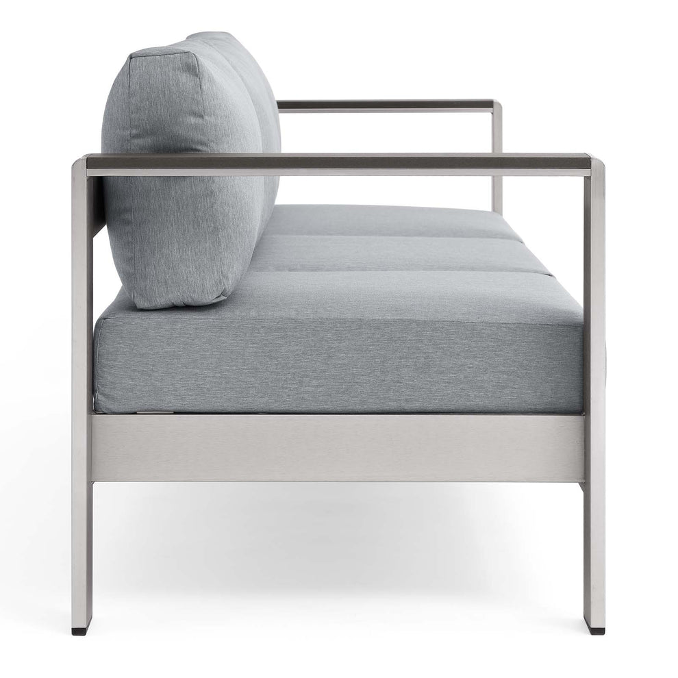Modway Shore Outdoor Patio Aluminum Sofa - EEI-3917 | Outdoor Sofas, Loveseats & Sectionals | Modishstore - 14