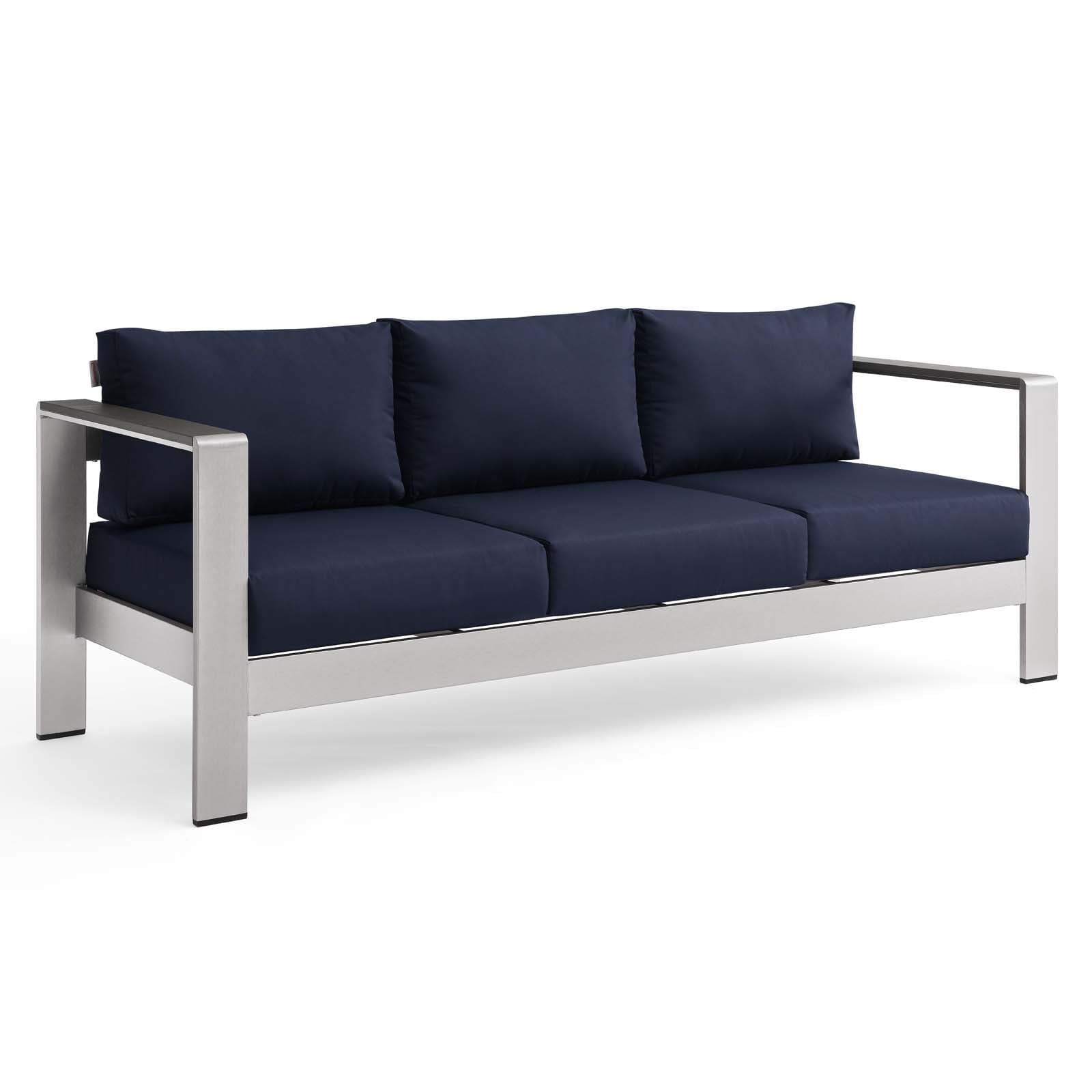 Modway Shore Outdoor Patio Aluminum Sofa | Outdoor Sofas, Loveseats & Sectionals | Modishstore-21