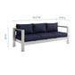 Modway Shore Outdoor Patio Aluminum Sofa | Outdoor Sofas, Loveseats & Sectionals | Modishstore-22