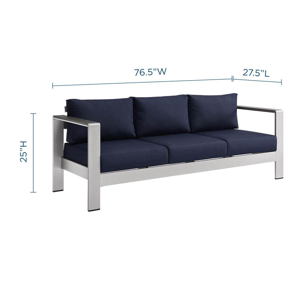 Modway Shore Outdoor Patio Aluminum Sofa - EEI-3917 | Outdoor Sofas, Loveseats & Sectionals | Modishstore - 22