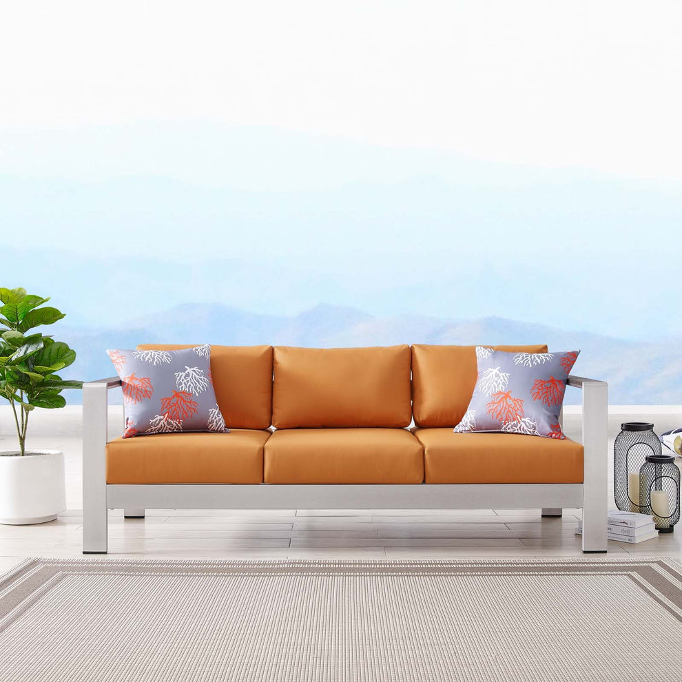 Modway Shore Outdoor Patio Aluminum Sofa - EEI-3917 | Outdoor Sofas, Loveseats & Sectionals | Modishstore - 28