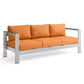 Modway Shore Outdoor Patio Aluminum Sofa | Outdoor Sofas, Loveseats & Sectionals | Modishstore-30