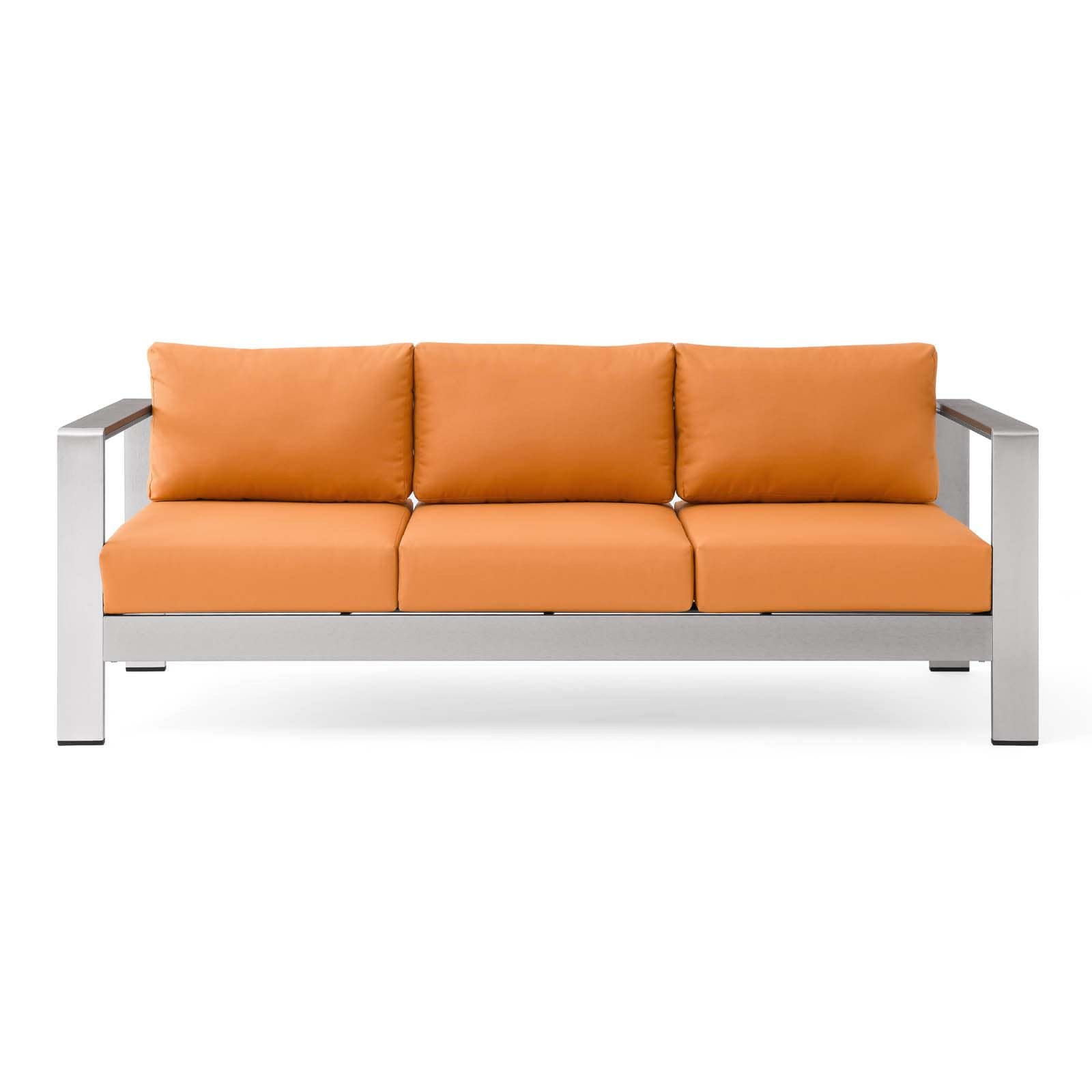 Modway Shore Outdoor Patio Aluminum Sofa | Outdoor Sofas, Loveseats & Sectionals | Modishstore-34