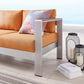 Modway Shore Outdoor Patio Aluminum Sofa | Outdoor Sofas, Loveseats & Sectionals | Modishstore-29