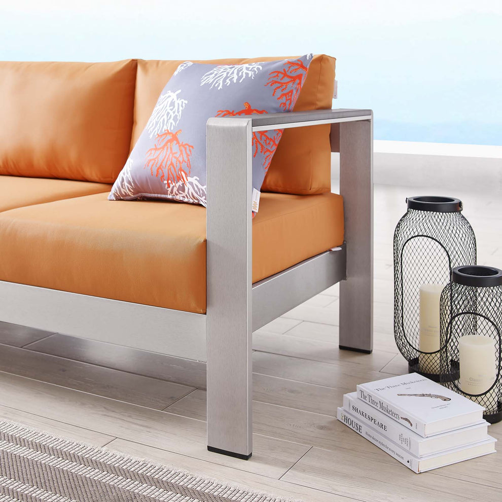 Modway Shore Outdoor Patio Aluminum Sofa - EEI-3917 | Outdoor Sofas, Loveseats & Sectionals | Modishstore - 29