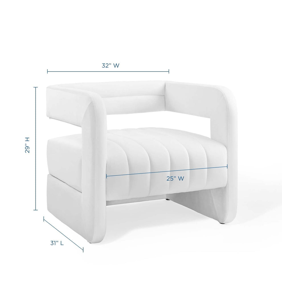 Modway Range Tufted Performance Velvet Accent Armchair - EEI-3920 | Armchairs | Modishstore - 10