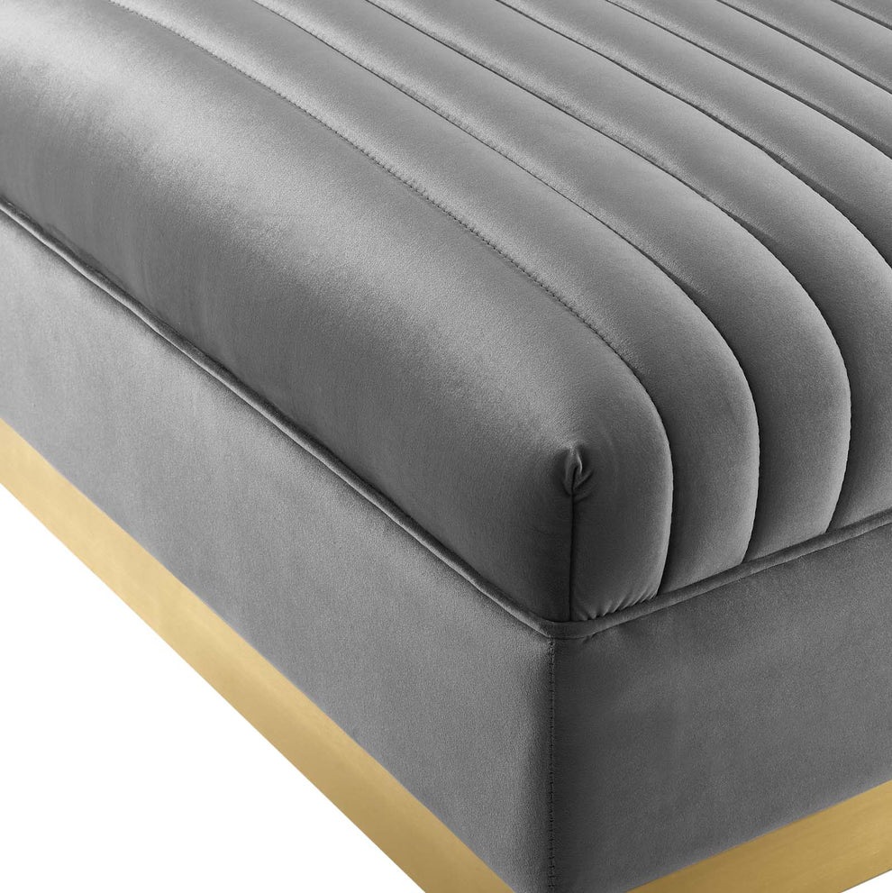 Modway Sanguine 3 Piece Performance Velvet Sectional Sofa Set - EEI-3921 | Sofa Set | Modishstore - 13