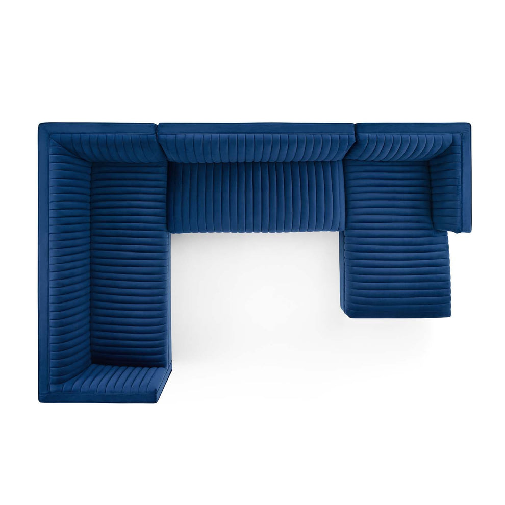 Modway Sanguine 3 Piece Performance Velvet Sectional Sofa Set - EEI-3921 | Sofa Set | Modishstore - 21