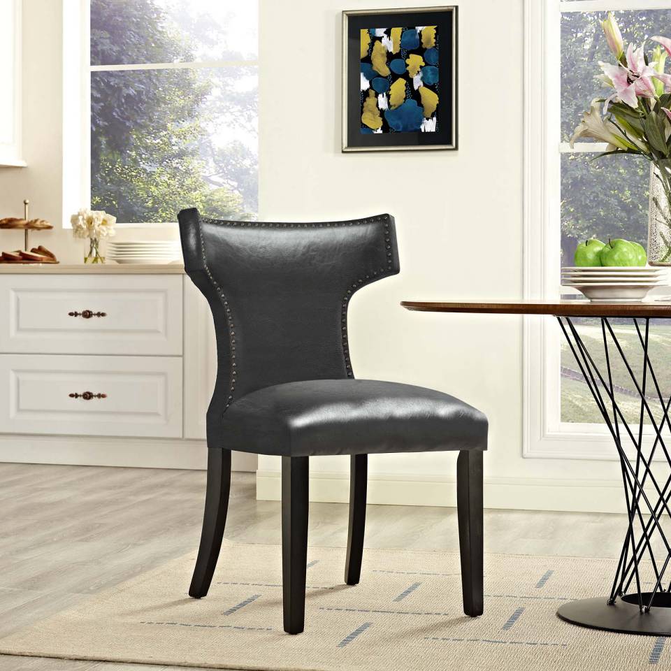 Modway Curve Vinyl Dining Chair - EEI-3922 | Dining Chairs | Modishstore - 1