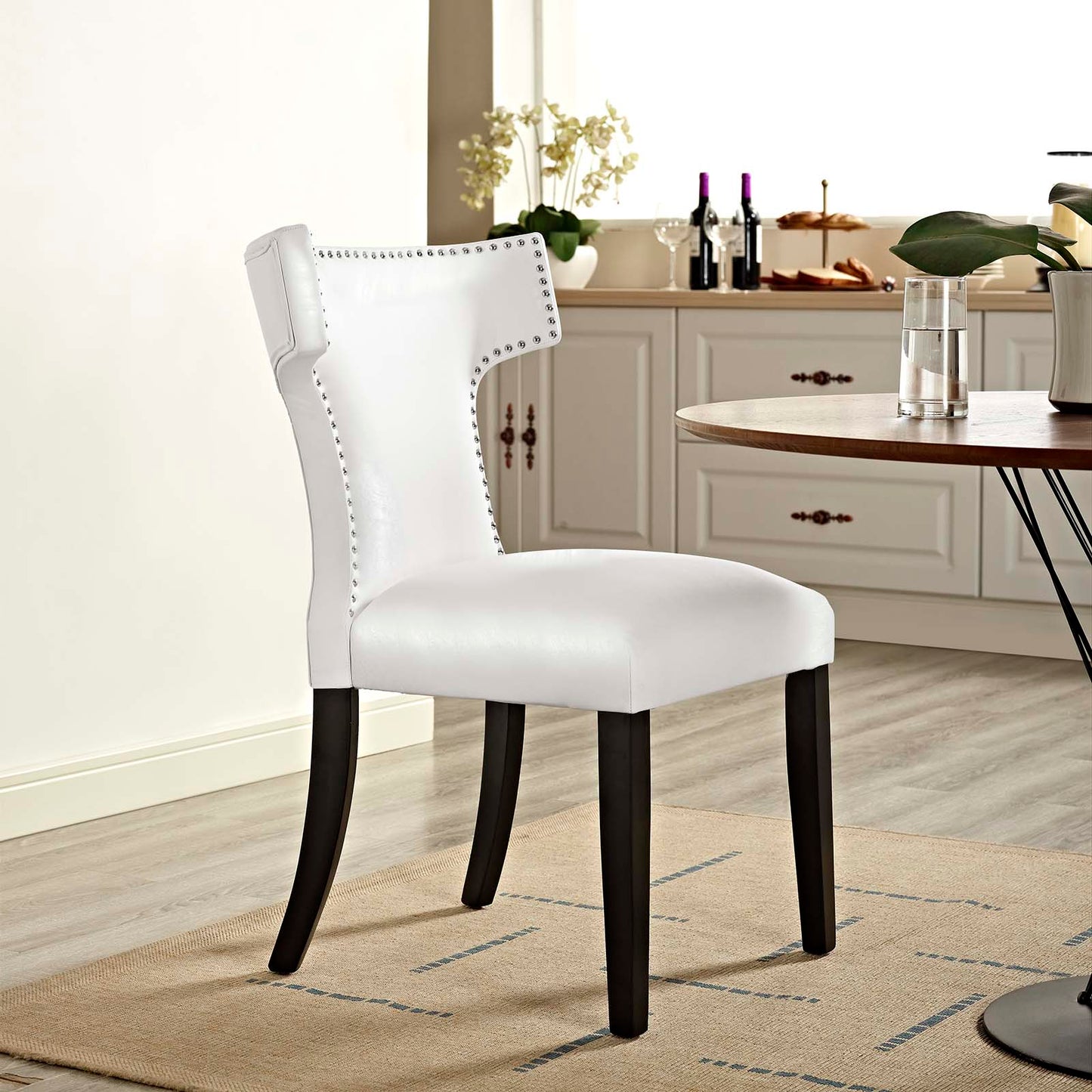 Modway Curve Vinyl Dining Chair | Dining Chairs | Modishstore-9