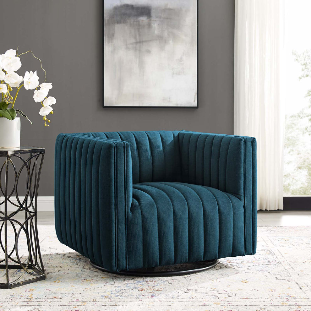Modway Perception Tufted Swivel Upholstered Armchair - EEI-3926 | Armchairs | Modishstore - 1
