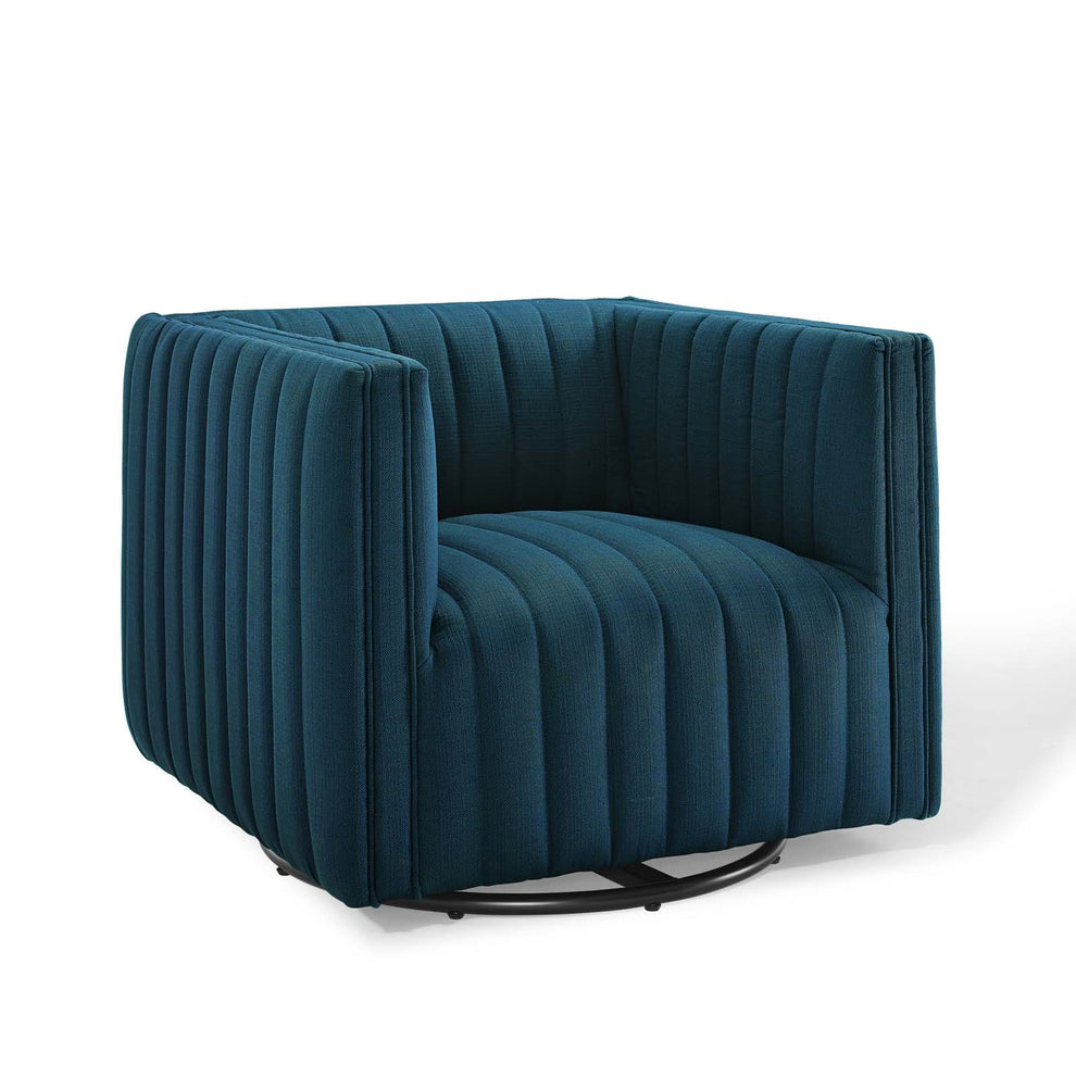 Modway Perception Tufted Swivel Upholstered Armchair - EEI-3926 | Armchairs | Modishstore - 3