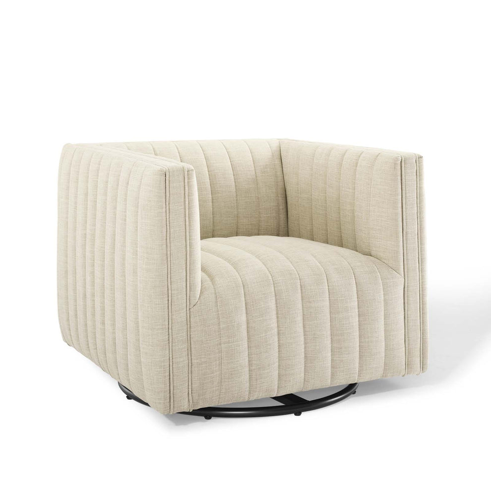 Modway Perception Tufted Swivel Upholstered Armchair - EEI-3926 | Armchairs | Modishstore - 12