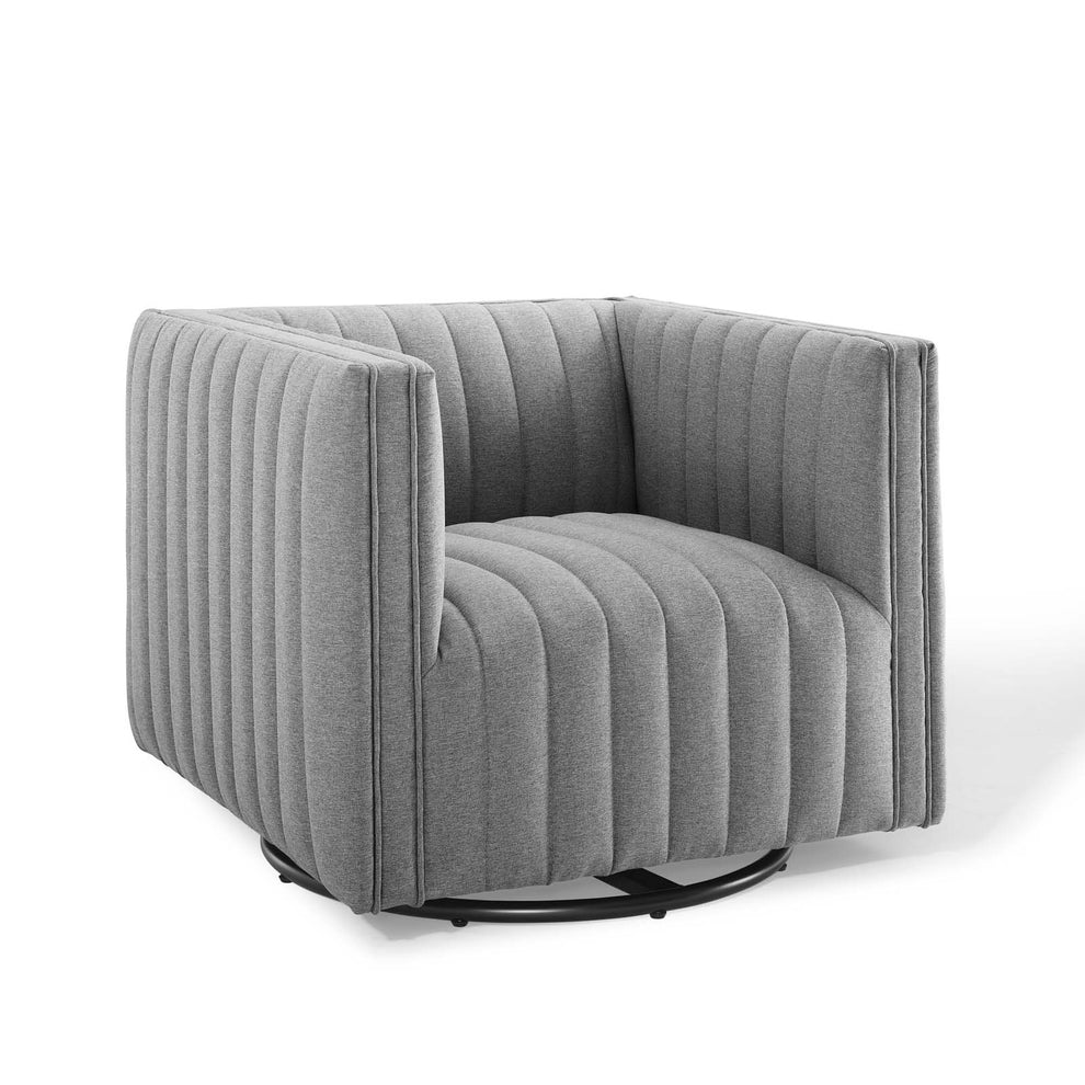 Modway Perception Tufted Swivel Upholstered Armchair - EEI-3926 | Armchairs | Modishstore - 22