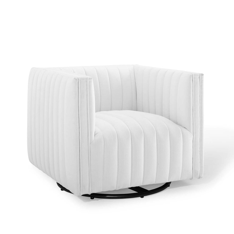 Modway Perception Tufted Swivel Upholstered Armchair - EEI-3926 | Armchairs | Modishstore - 30