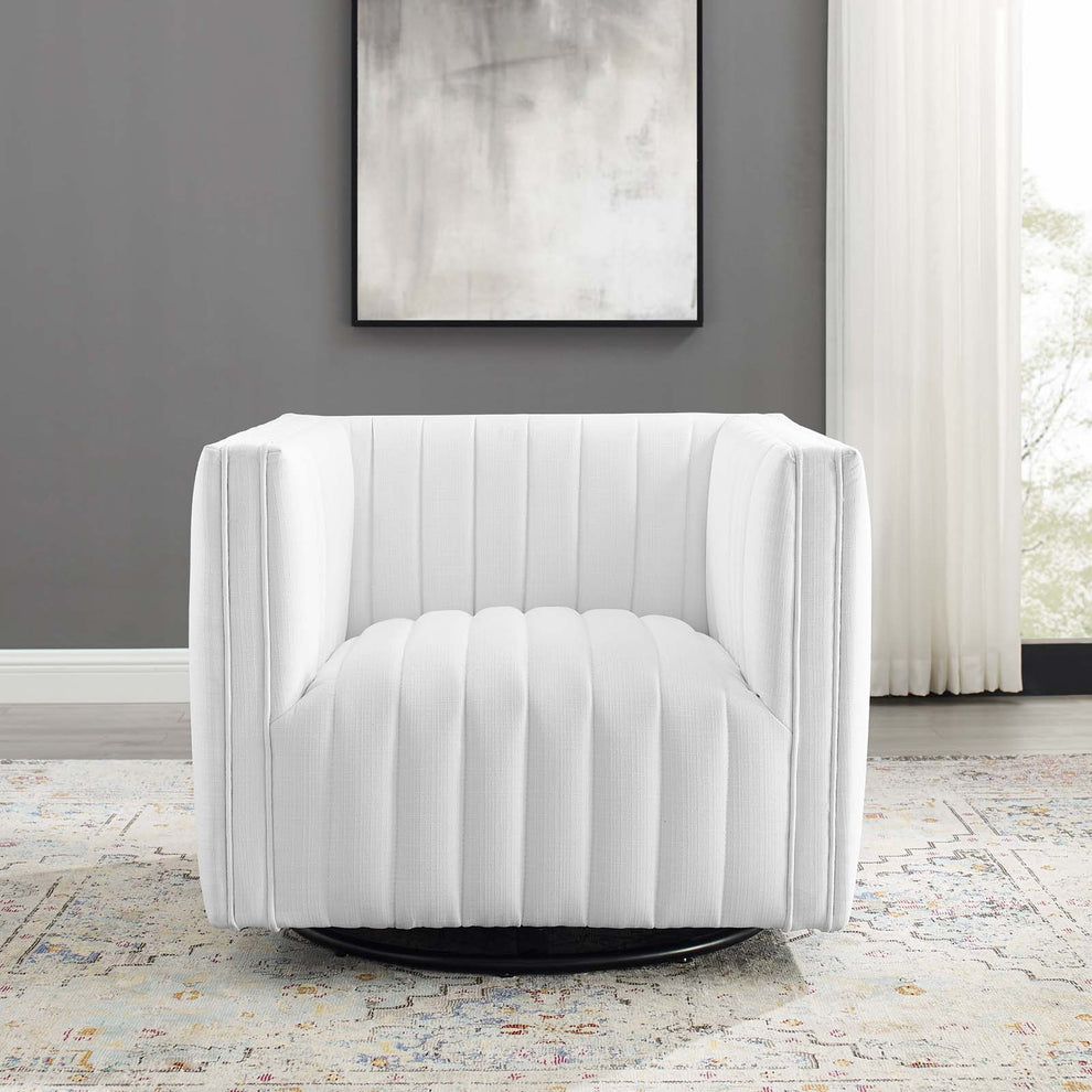 Modway Perception Tufted Swivel Upholstered Armchair - EEI-3926 | Armchairs | Modishstore - 28
