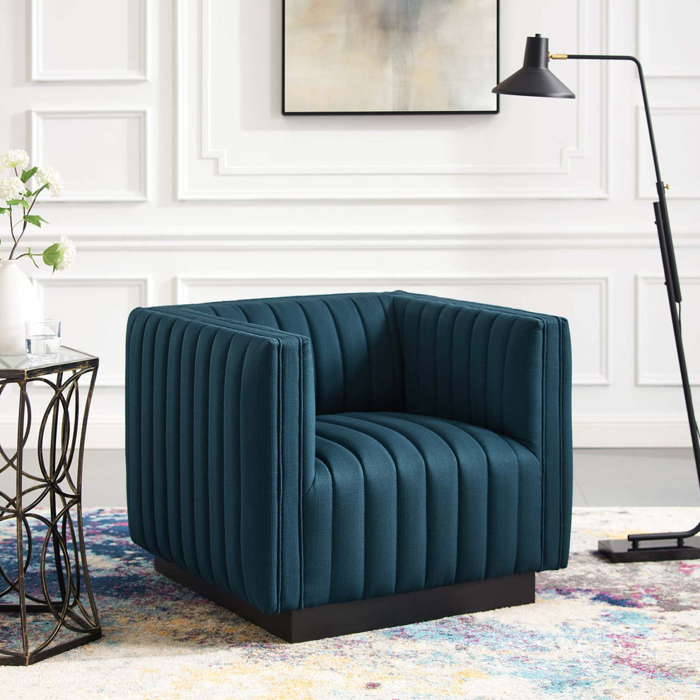 Modway Perception Tufted Upholstered Fabric Armchair - EEI-3927 | Armchairs | Modishstore - 2
