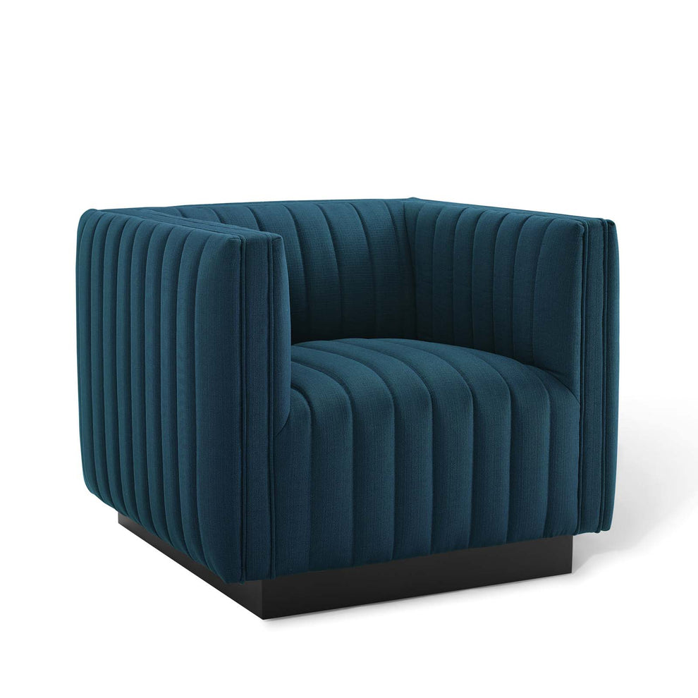 Modway Perception Tufted Upholstered Fabric Armchair - EEI-3927 | Armchairs | Modishstore - 3