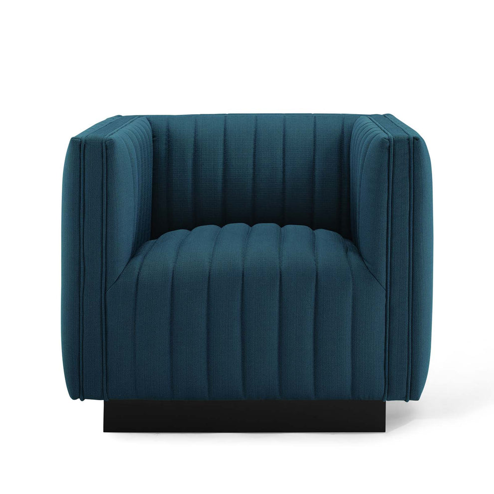 Modway Perception Tufted Upholstered Fabric Armchair - EEI-3927 | Armchairs | Modishstore - 7