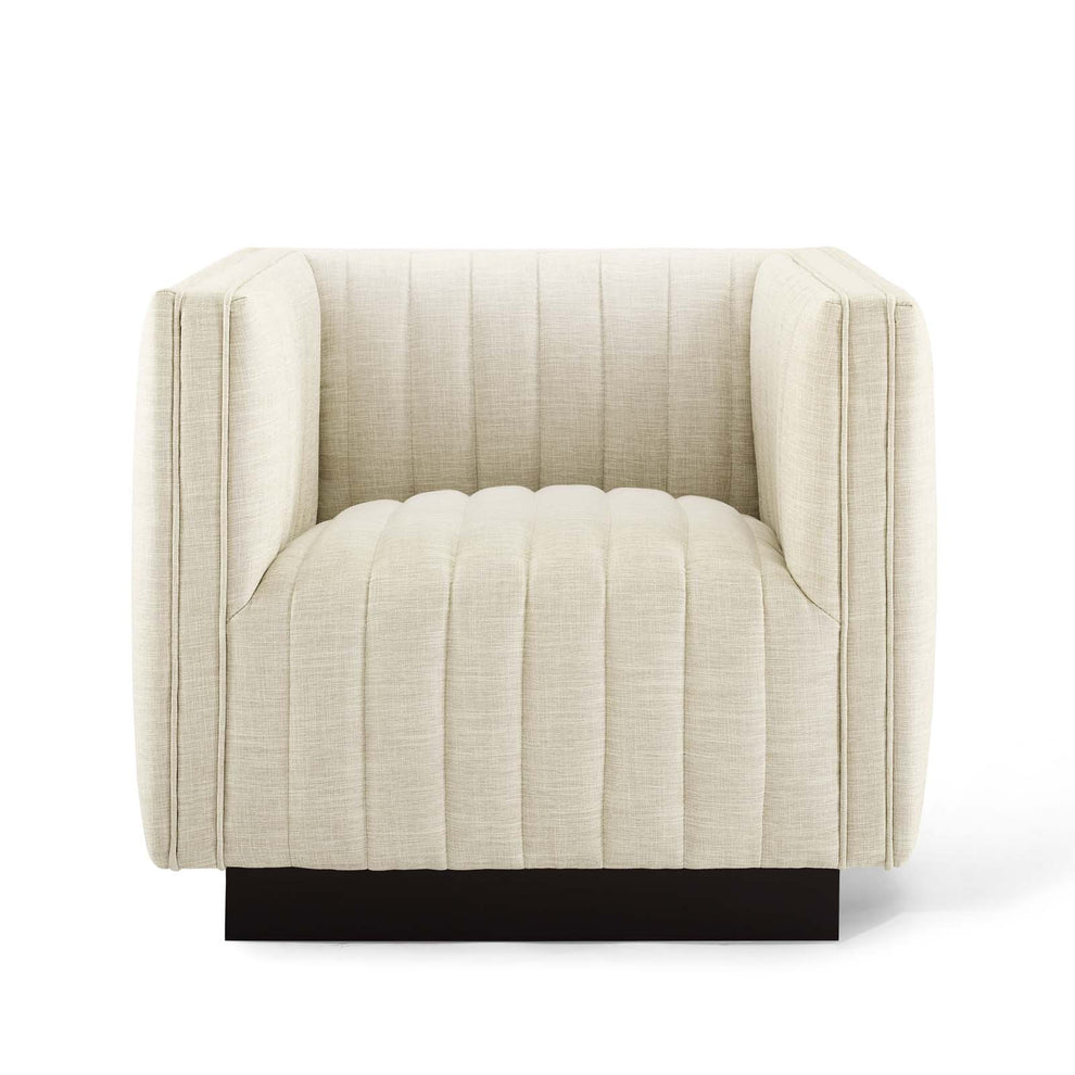 Modway Perception Tufted Upholstered Fabric Armchair - EEI-3927 | Armchairs | Modishstore - 16