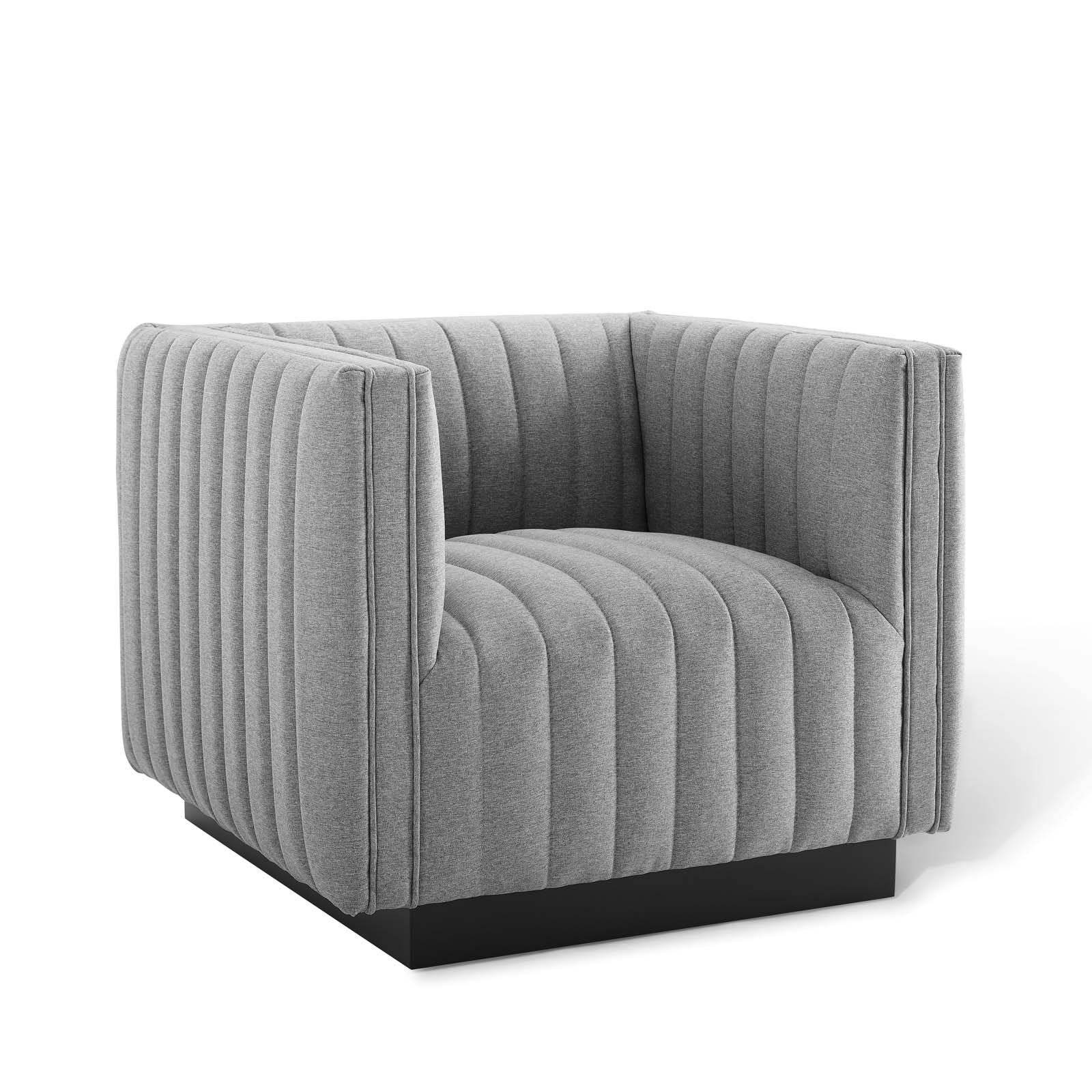 Modway Perception Tufted Upholstered Fabric Armchair | Armchairs | Modishstore-21