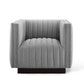 Modway Perception Tufted Upholstered Fabric Armchair - EEI-3927 | Armchairs | Modishstore - 25