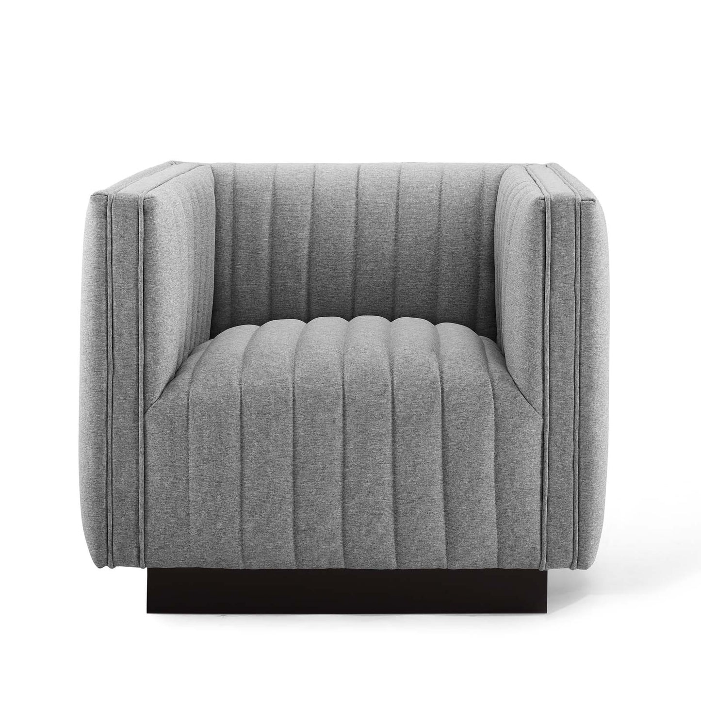 Modway Perception Tufted Upholstered Fabric Armchair | Armchairs | Modishstore-25