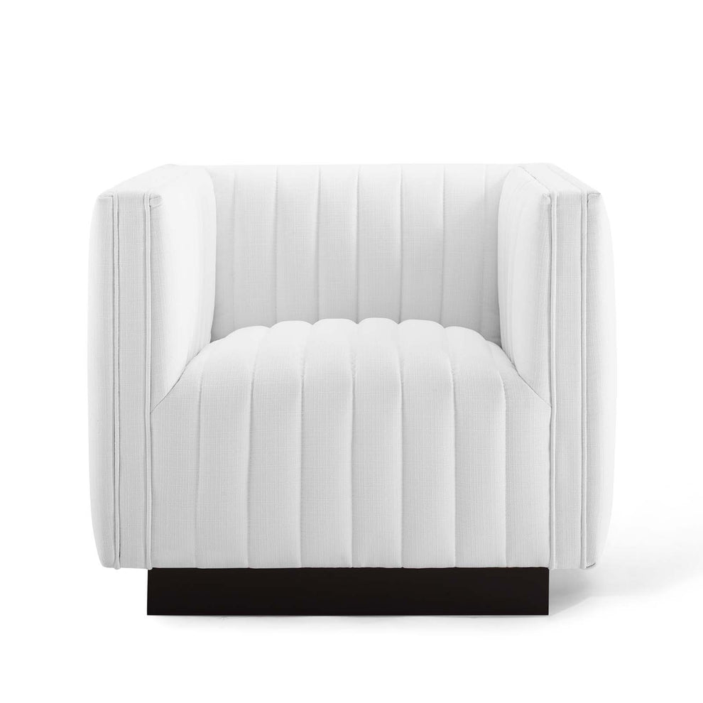 Modway Perception Tufted Upholstered Fabric Armchair - EEI-3927 | Armchairs | Modishstore - 34