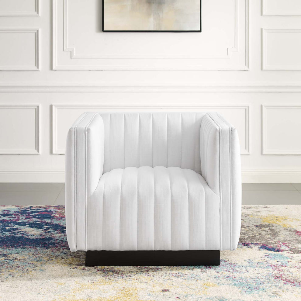 Modway Perception Tufted Upholstered Fabric Armchair - EEI-3927 | Armchairs | Modishstore - 29