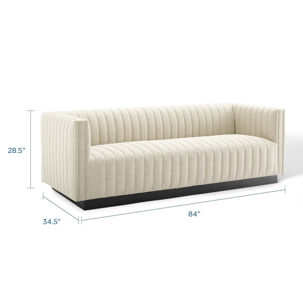 Modway Perception Tufted Upholstered Fabric Sofa - EEI-3928 | Sofas | Modishstore - 15