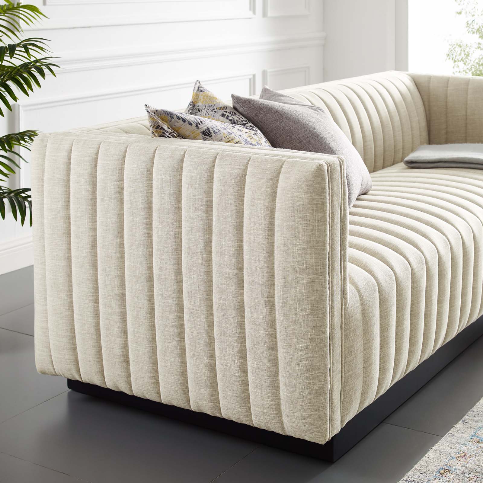 Modway Perception Tufted Upholstered Fabric Sofa | Sofas | Modishstore-13