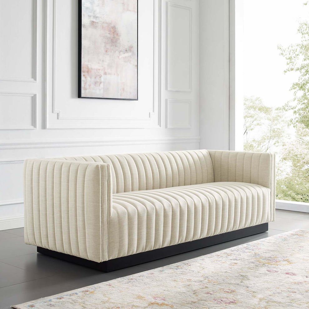 Modway Perception Tufted Upholstered Fabric Sofa - EEI-3928 | Sofas | Modishstore - 12