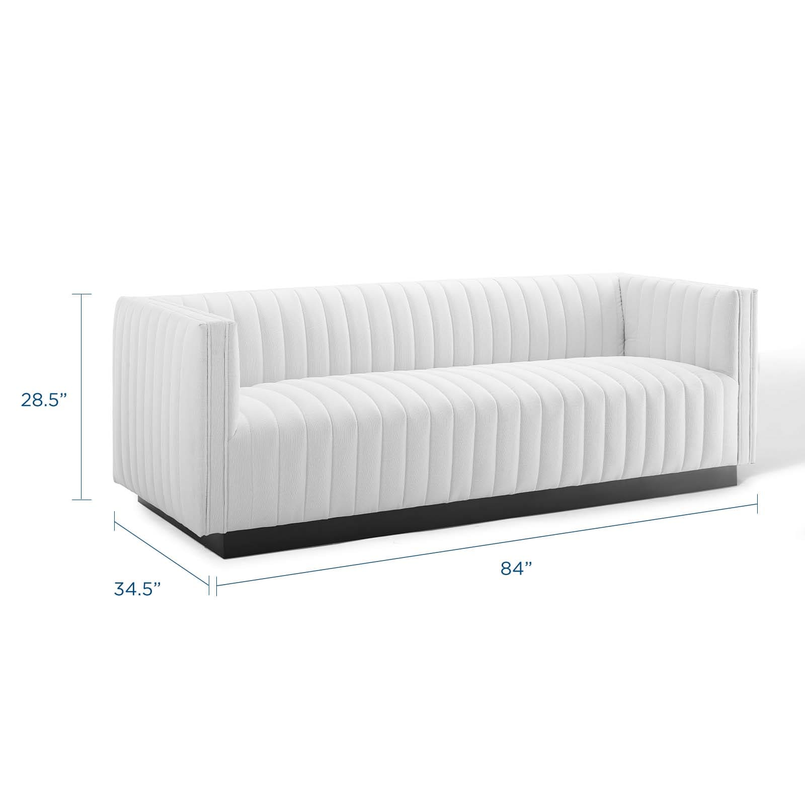 Modway Perception Tufted Upholstered Fabric Sofa | Sofas | Modishstore-34