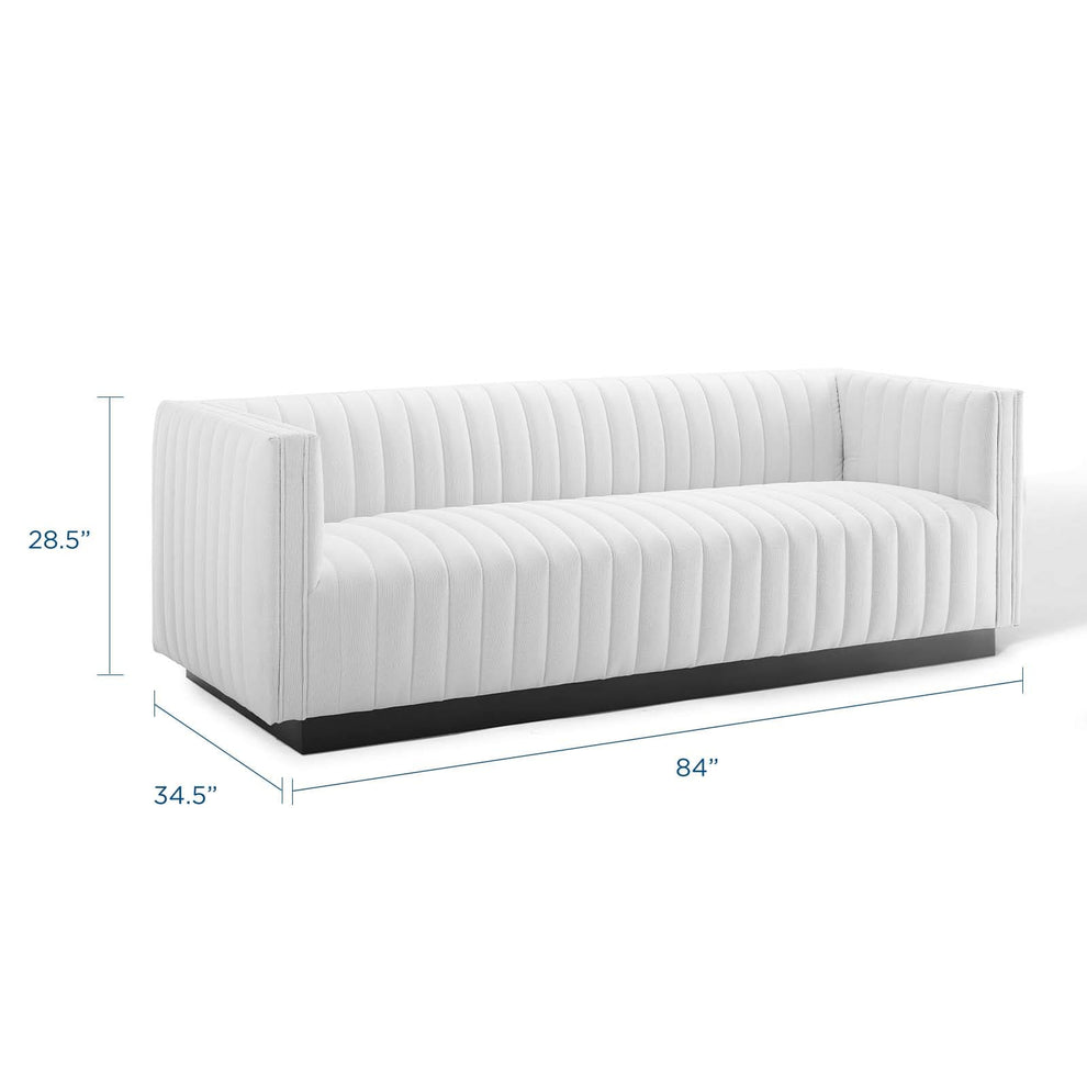 Modway Perception Tufted Upholstered Fabric Sofa - EEI-3928 | Sofas | Modishstore - 24