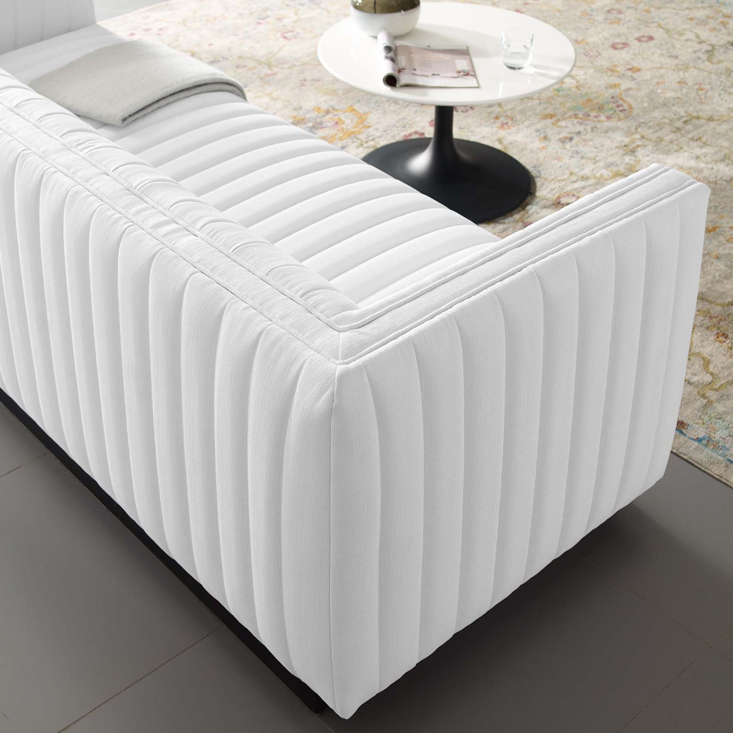 Modway Perception Tufted Upholstered Fabric Sofa | Sofas | Modishstore-39