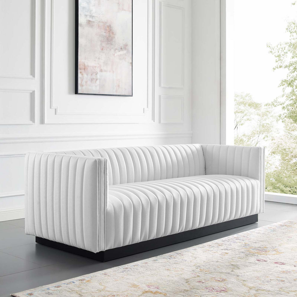 Modway Perception Tufted Upholstered Fabric Sofa - EEI-3928 | Sofas | Modishstore - 21
