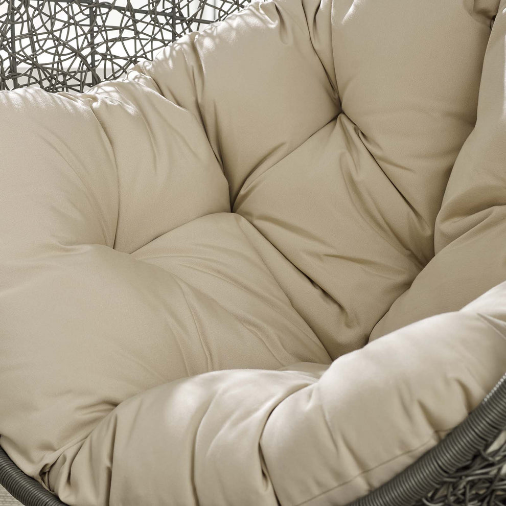 Modway Hide Outdoor Patio Sunbrella Swing Chair With Stand - EEI-3929 | Outdoor Porch Swings | Modishstore - 7