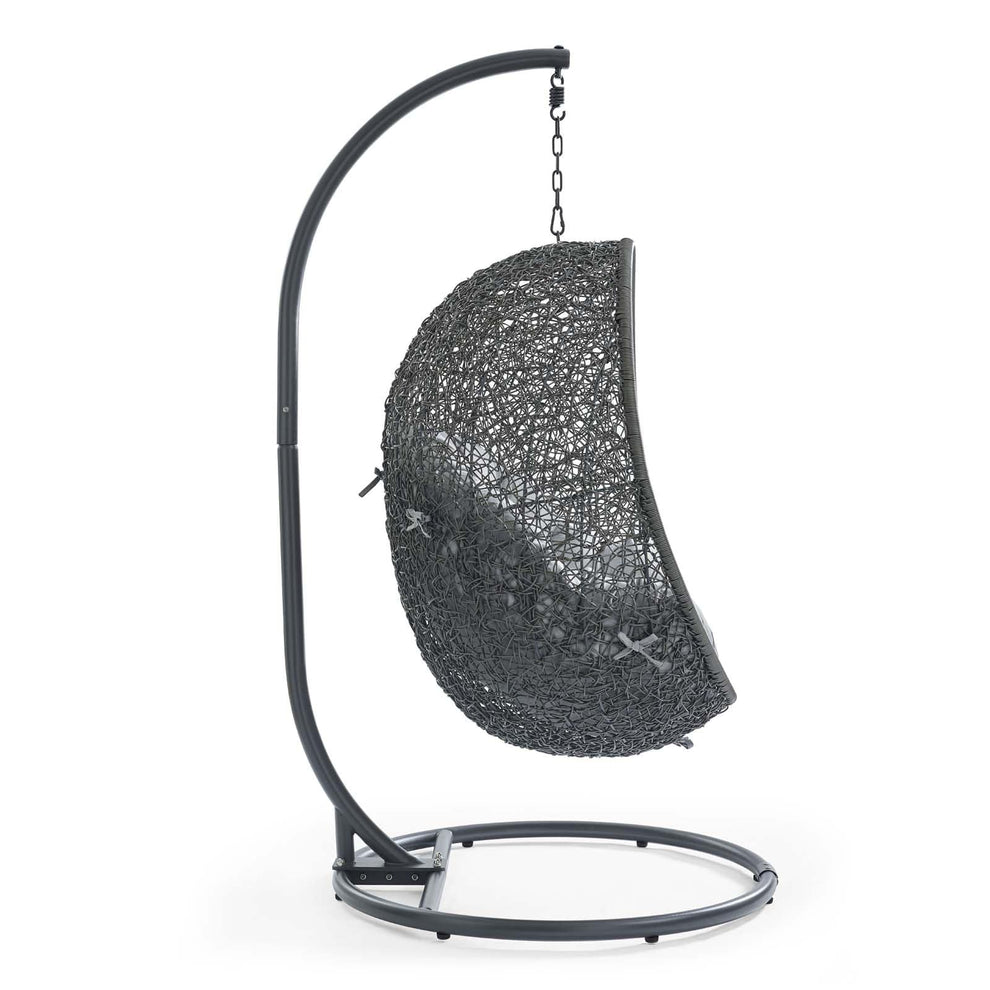 Modway Hide Outdoor Patio Sunbrella Swing Chair With Stand - EEI-3929 | Outdoor Porch Swings | Modishstore - 12